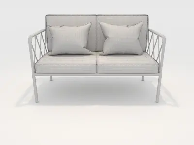 Sofa 2 Seater 20 3D model