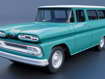 Chevrolet Suburban 1961  3D print model