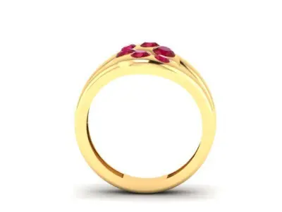 Diamond Knot Ring 3D print model