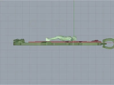 Jesus Cross Pendant 10359 3D print model