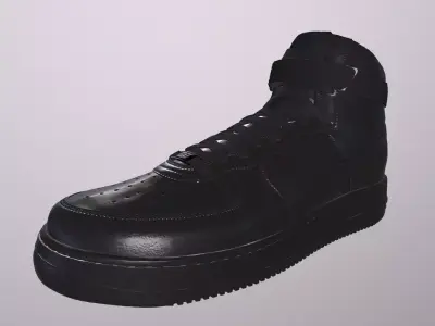 NIKE AIR FORCE 1 HIGH SHOES PBR Low-poly 3D model