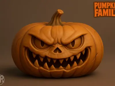 Pumpkin Family - Halloween Collection 3D print model