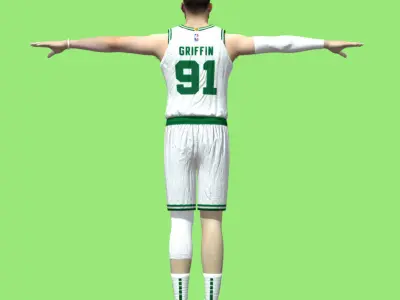 T- Pose Rigged Blake Griffin Boston Celtics NBA 3D model