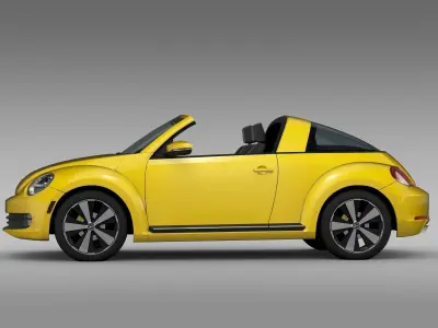 VW Beetle Targa 2016 3D model