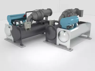 Film Centrifugal Midea Efficiency Unit 3D model