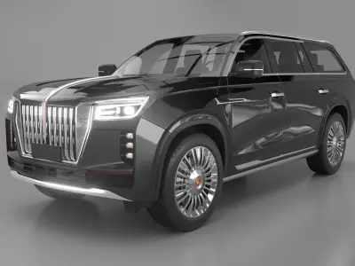 2022 Hongqi LS7 car rendering model 3D model