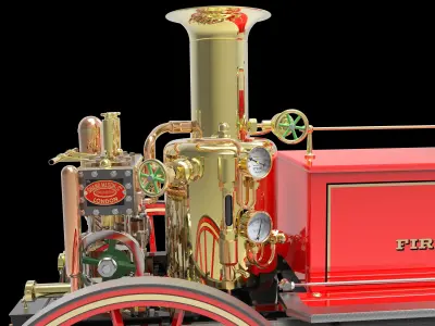 SHAND MASON STEAM POWERED FIRE ENGINE 3D print model