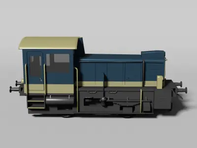 Small diesel locomotive 3D model
