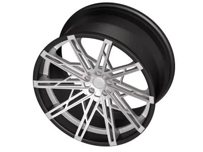 QUANTUM ZF-5 TWO PIECE CAR RIM 3D model