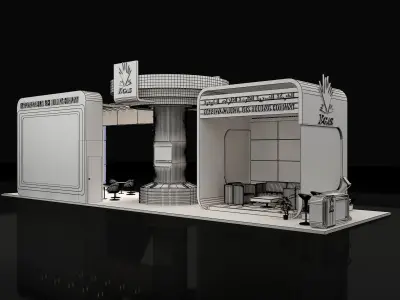 Booth Exhibition Stand a240 3D model