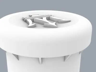 Maserati Radio Button 3D print model