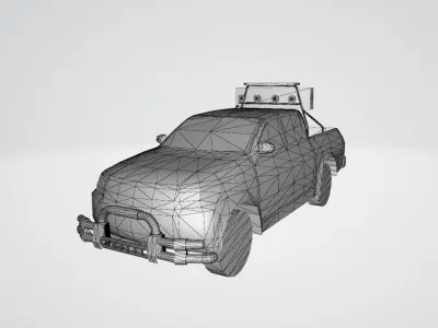 Thai FollowMe Truck Low-poly 3D model