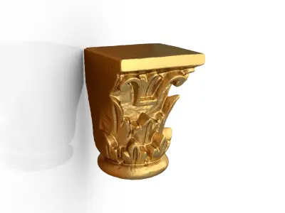 Classic decor ornament carved 05 3D model