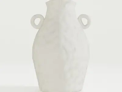 Minimal White Vase 3D model