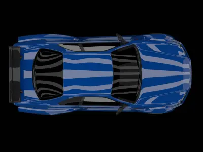 Nissan Skyline R34 with Bodykit 1 Low-poly 3D model