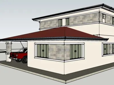 Vivienda variante 02 3D model