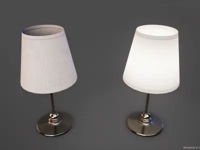 Table lamps PBR Game Ready Low-poly 3D model