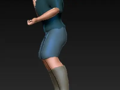 3D printable soccer football player goal for print model 3D print model