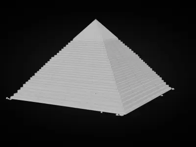 Low Poly Pyramid Low-poly 3D model