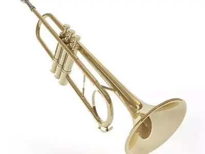 Trumpet gold 3D model