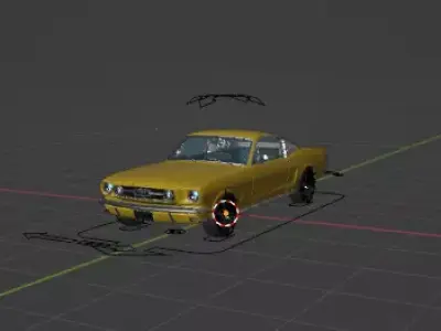 super car  3D model by blenderart2009
