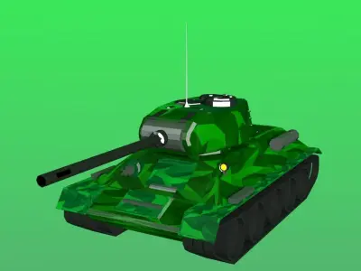 Tank s1 Free low-poly 3D model