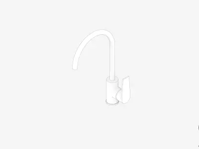 Sink Mixer - Luxury - Argile Low-poly 3D model
