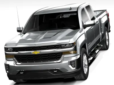 Chevrolet Silverado Double Cab 2016 3D model