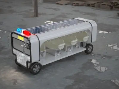 Electronic Bus Concept 3D model
