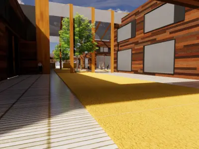 Industrial Heritage Renovation- The Ribbon Path 3D model