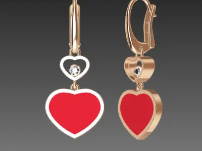 Chopard Earrings 3D print model