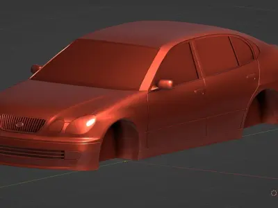 Lexus GS300 JZS161 Low-poly 3D model