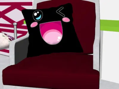 Decorative Pillows Free low-poly 3D model