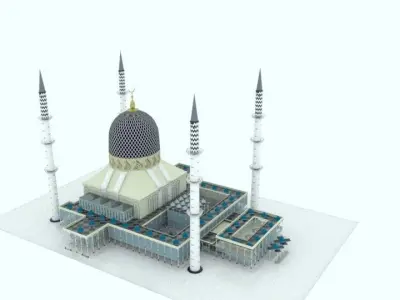 Masjid Sultan Salah Eddine Of Malasia 3D model