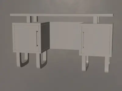 Office Desk- Low Poly Low-poly 3D model
