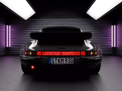 Neon Garage - Automotive Render Environment 3D model