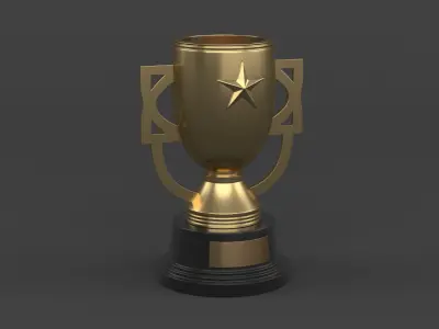 Trophy Cups 3D model 36