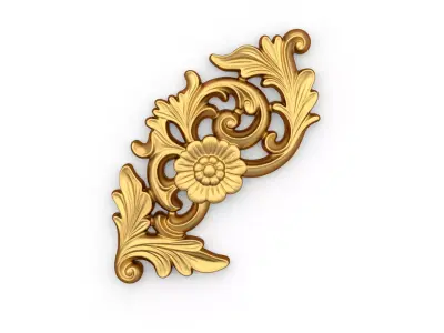Decorative Classic Corner Element 01 3D print model