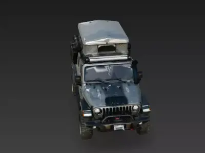 Shadow Ops Overland Jeep 3D Model Low-poly 3D model