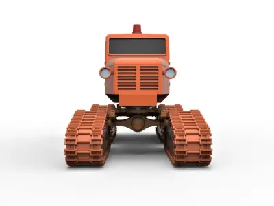 Tucker Sno-Cat 442a Scale 1 to 24 3D print model