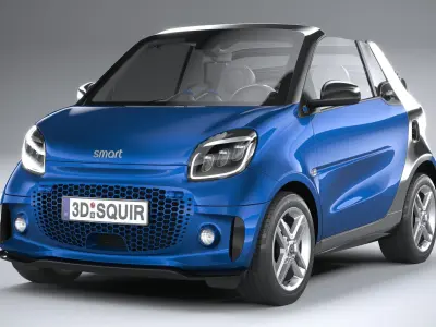 Smart EQ Fortwo Cabrio 2020 3D model