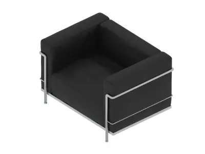 Le Corbusier LC3 chair Free low-poly 3D model