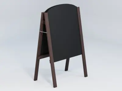 Chalkboard Sign 3D model