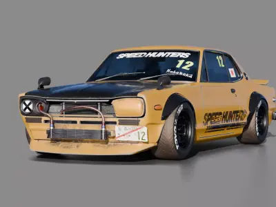 Car 3D model Hakosuka 3D model