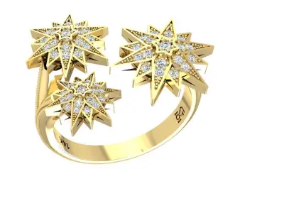 STAR RING 3D print model