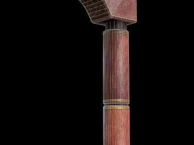 Game-Ready Columns marble column Free low-poly 3D model