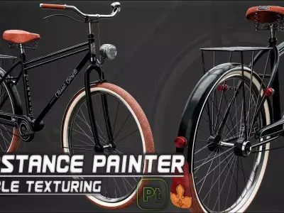 Bicycle Free low-poly 3D model buy