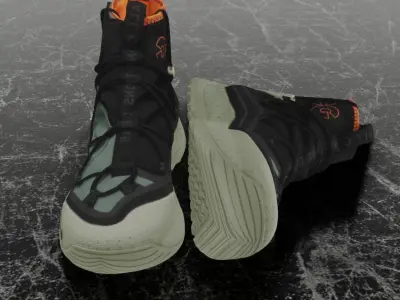 NIKE ACG TERRA ANTARKTIK SUMMIT CYBERPUNK 3D BOOTS Low-poly 3D model