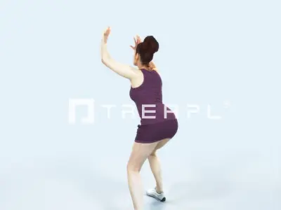 Yearn 11I Volleyball Overhead Sports Woman Low-poly 3D model