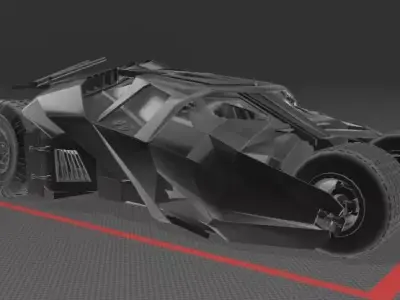 Batmobile Tumbler The Dark Knight Trilogy  High Quality 3D Model 3D model